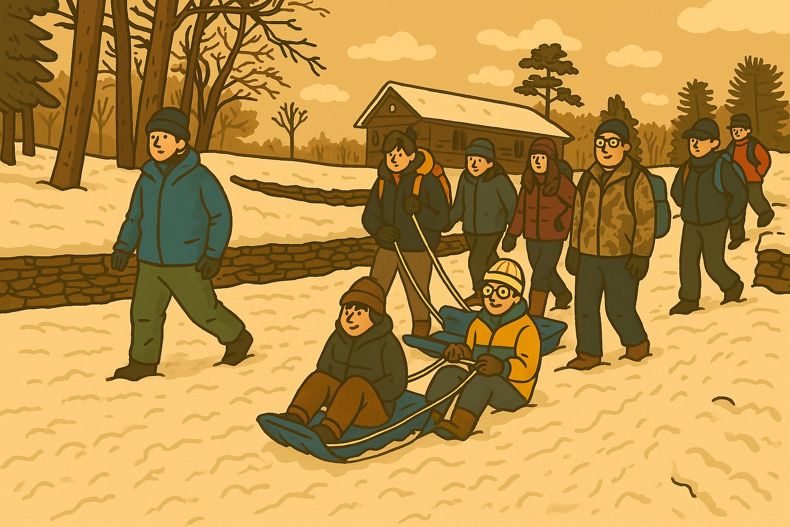 Klondike Derby Cartoon Rendering