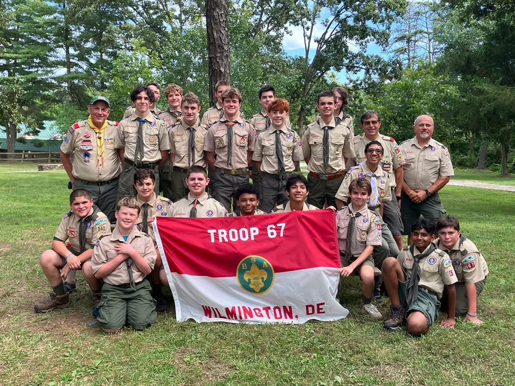 Wilmington Troop 67 Horseshoe Group Photo