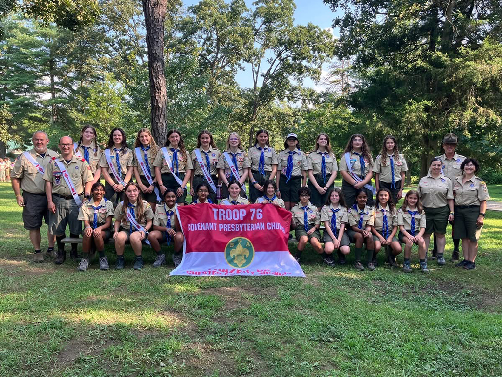 Frazer Troop 76G Horseshoe Group Photo