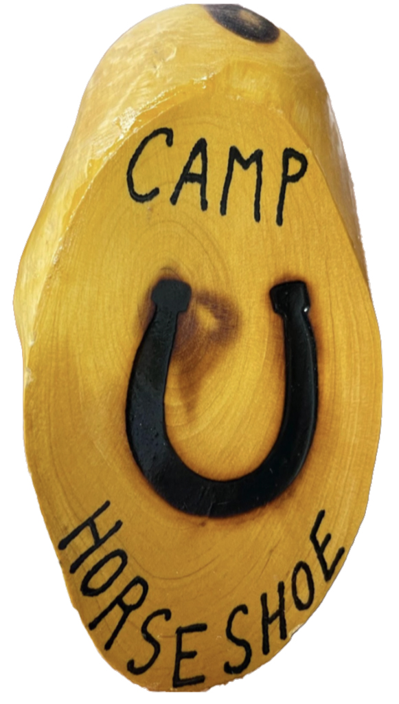 Camp Horseshoe Neckerchief Slide