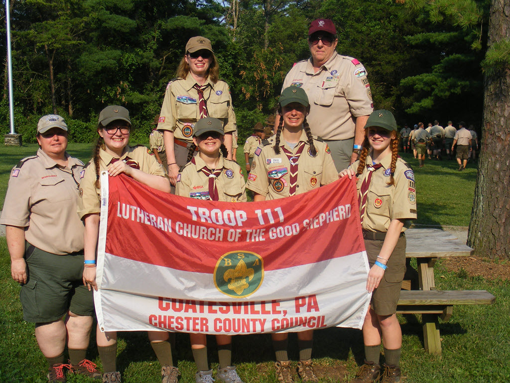 Coatesville Troop 111 Horseshoe Group Photo