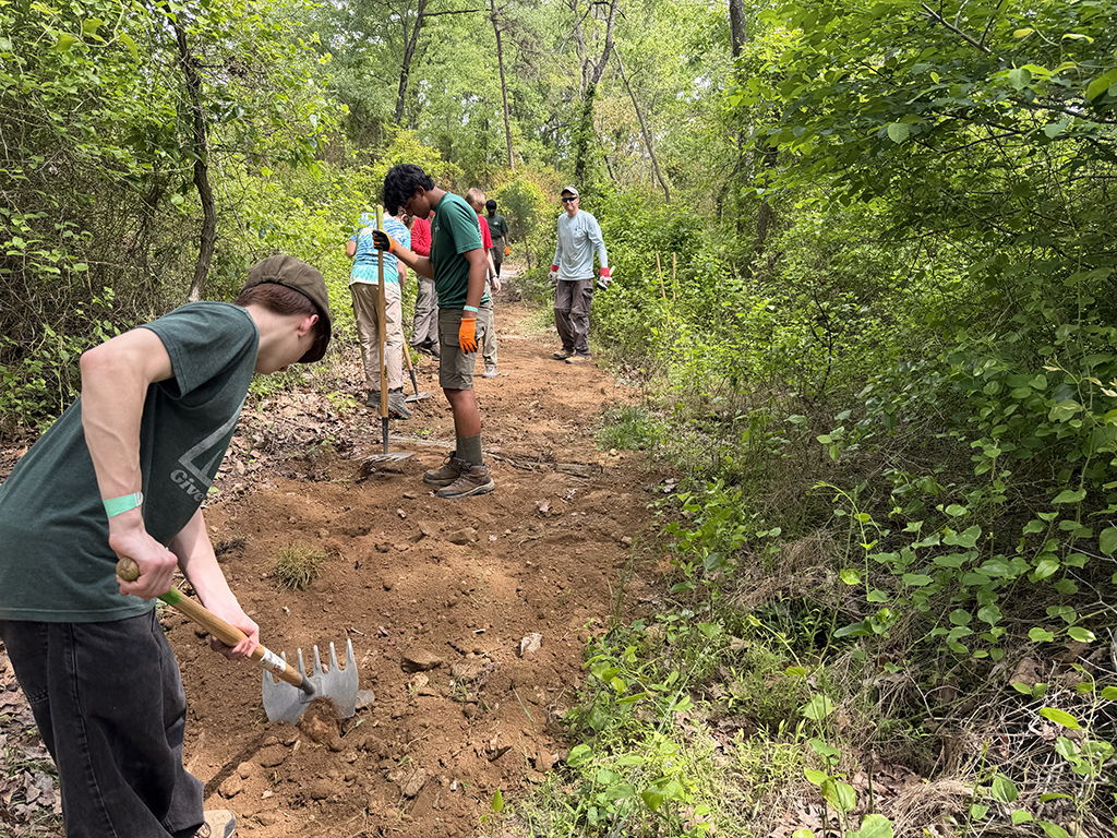Raking Out the Trail