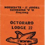 This matchbook color was one of ten that were issued.