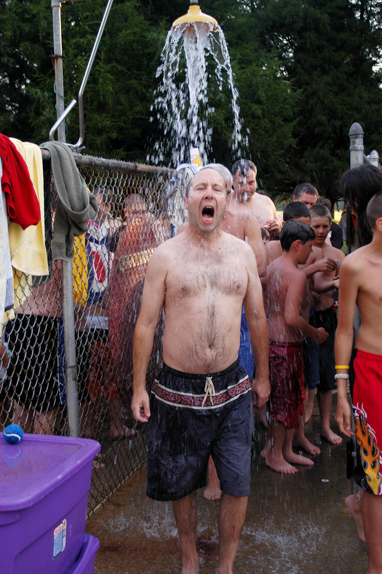 Pre-dip Shower