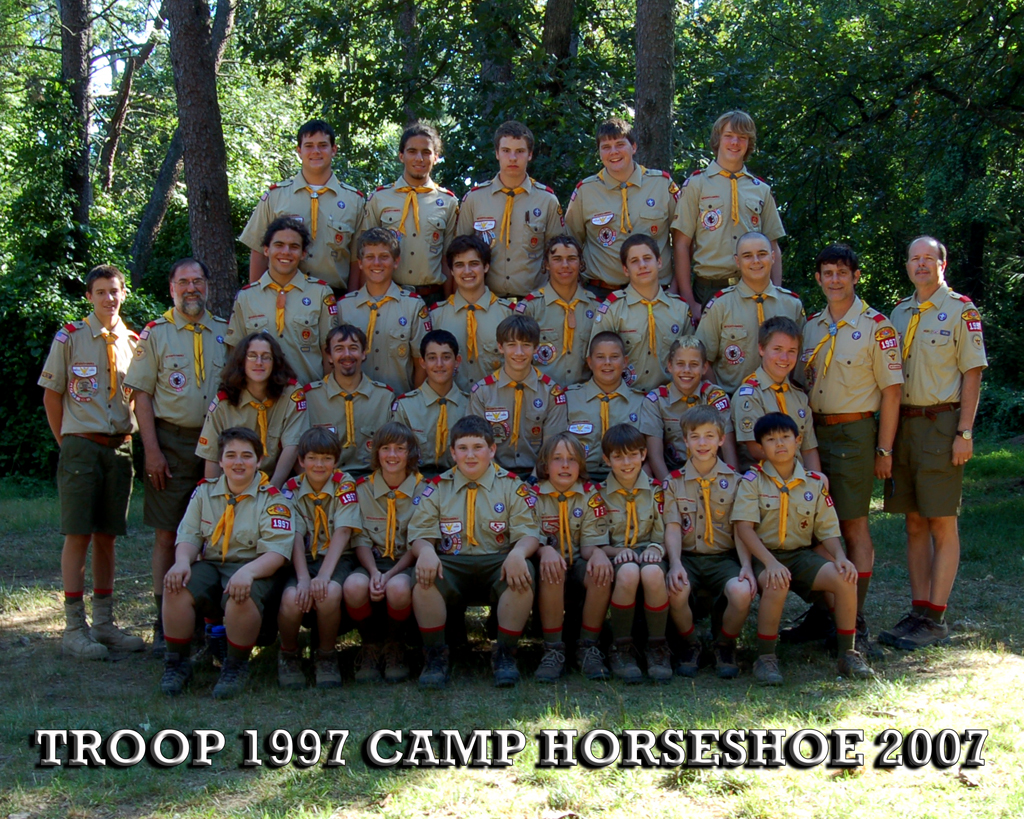 Ellicott City Troop 1997 Camp Horseshoe Photo