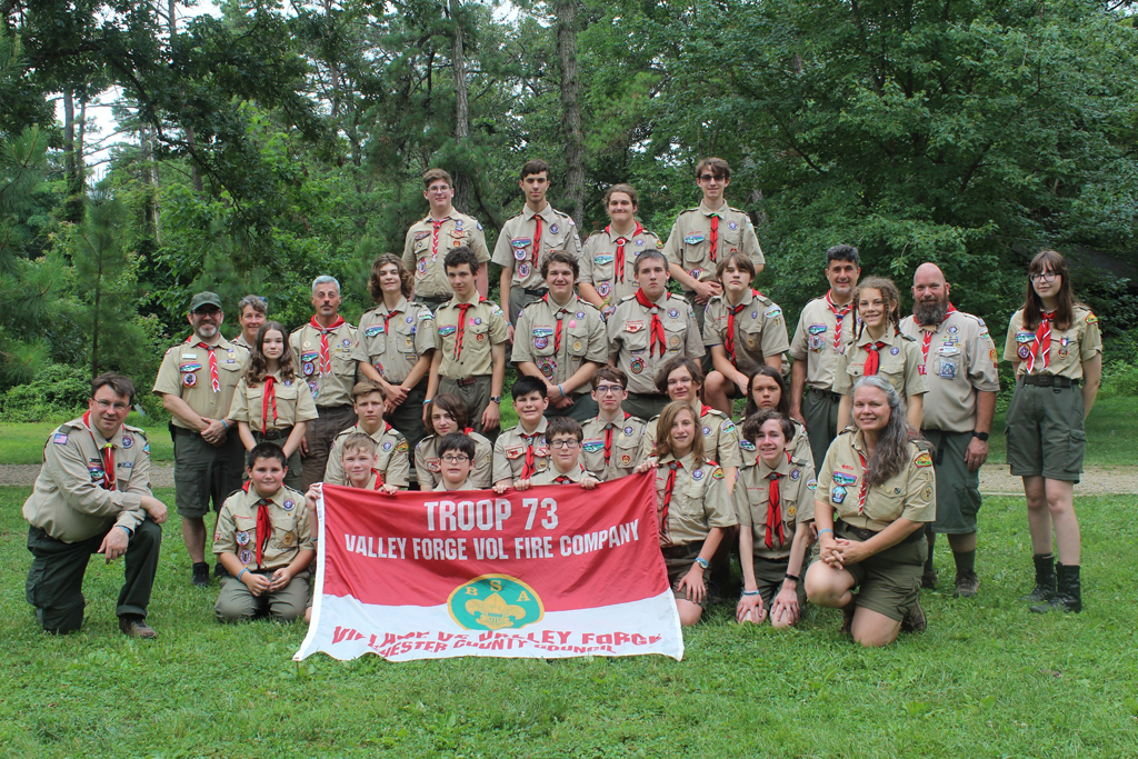 Valley Forge Troop 73 Camp Horseshoe Group Photo