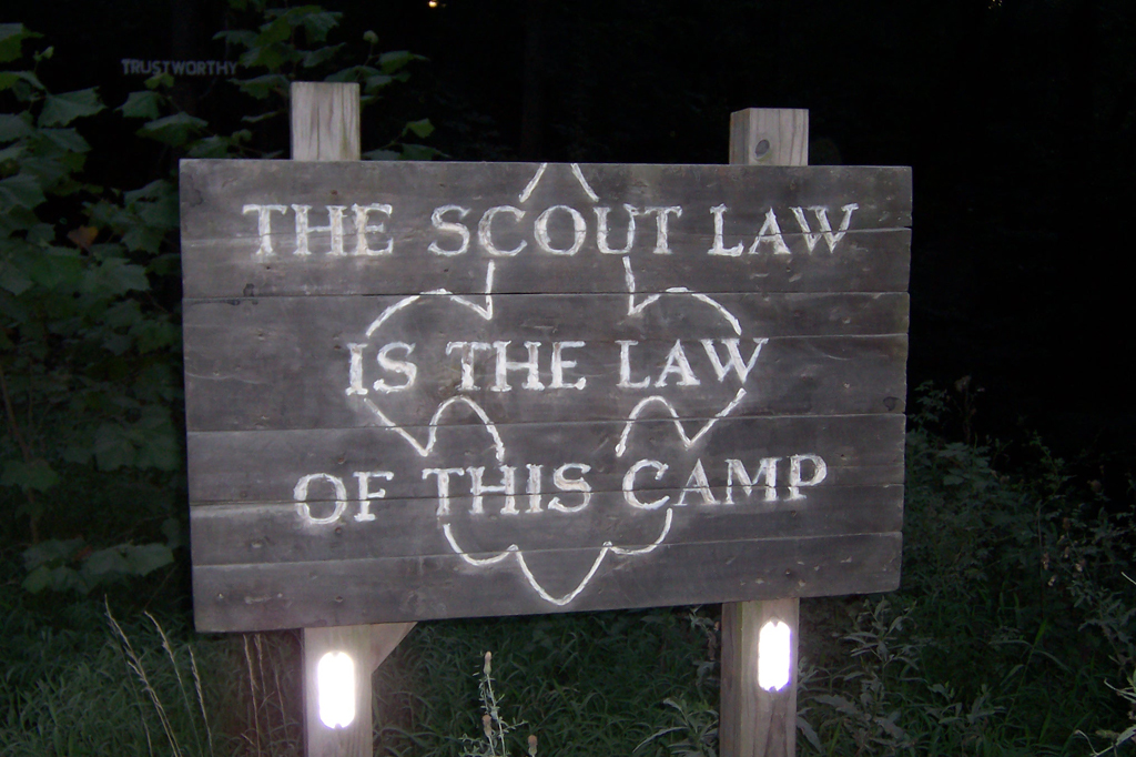 Scout Law Sign